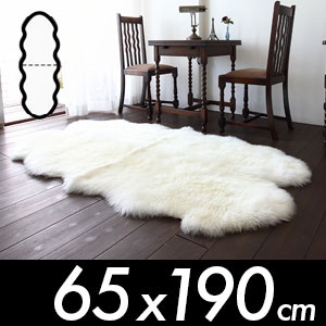専用リッチムートン　オフホワイト　59×100 シープスキンラグ　美品新品未使用 リッチ✳︎ムートン オフホワイト 59×100 シープスキンラグ 美品